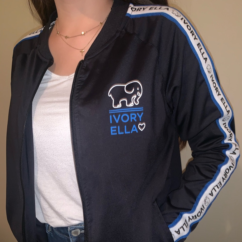 ivory ella track jacket
